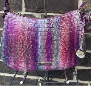 BRAHMIN Melbourne Shayna crossbody, purple, pink, blue